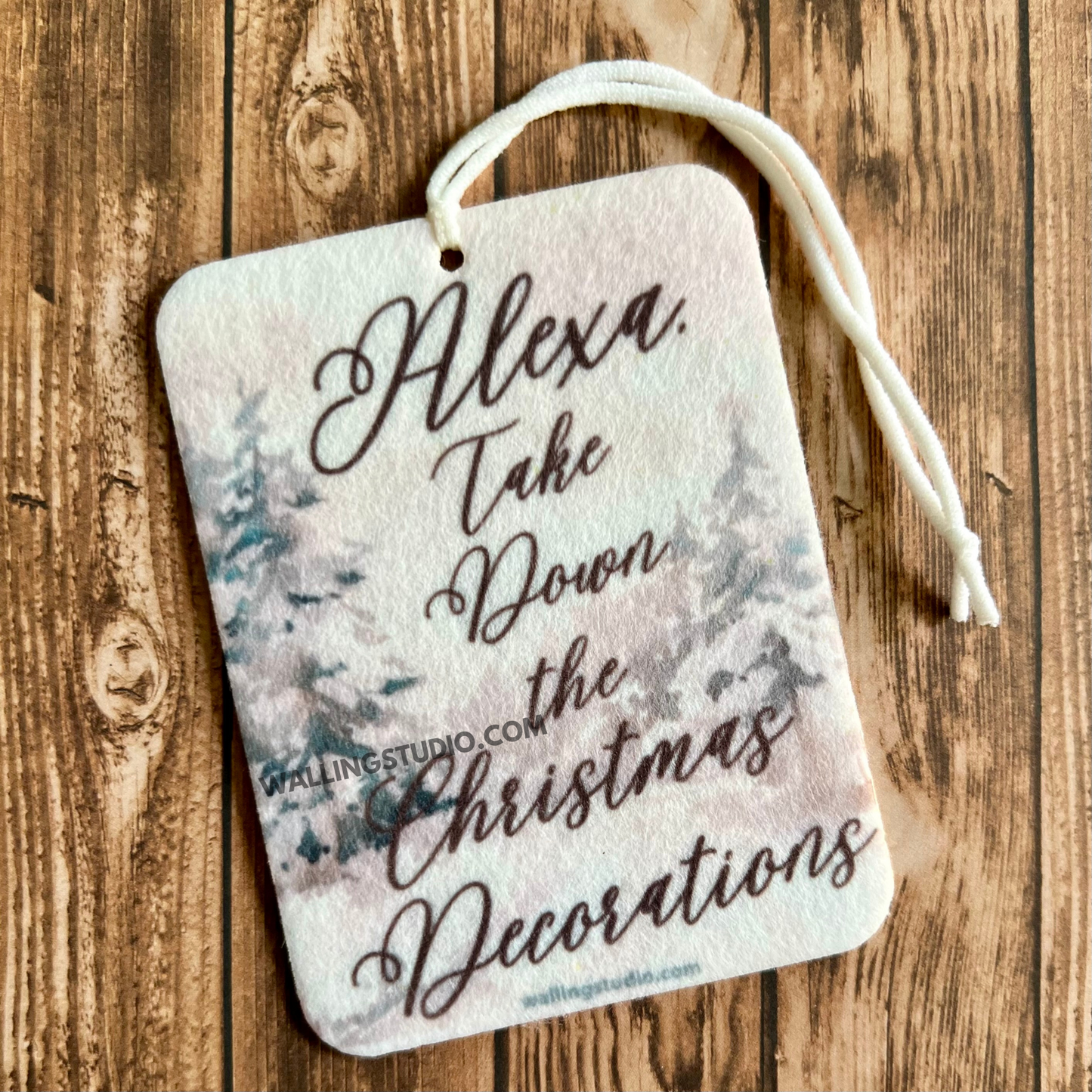 Alexa Handles Christmas Decorations | Air Freshener | Custom Car Freshie | Car Freshener | Stocking Stuffers