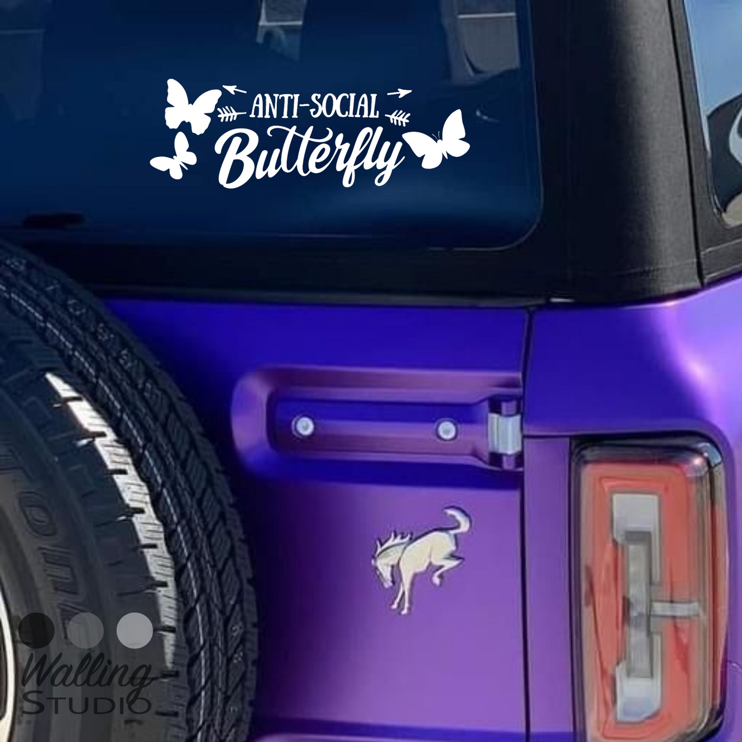 Anti-Social Butterfly Decal