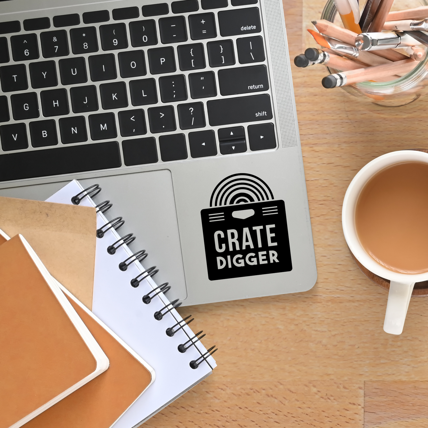 Crate Digger Decal for Vinyl Record Lovers
