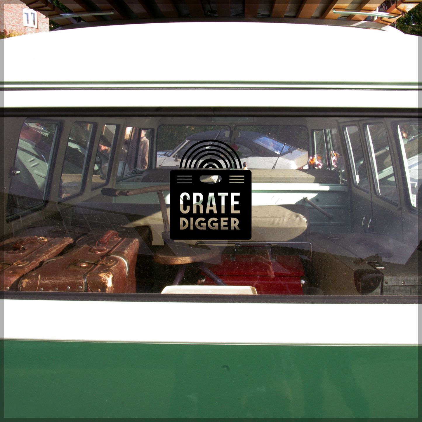 Crate Digger Decal for Vinyl Record Lovers