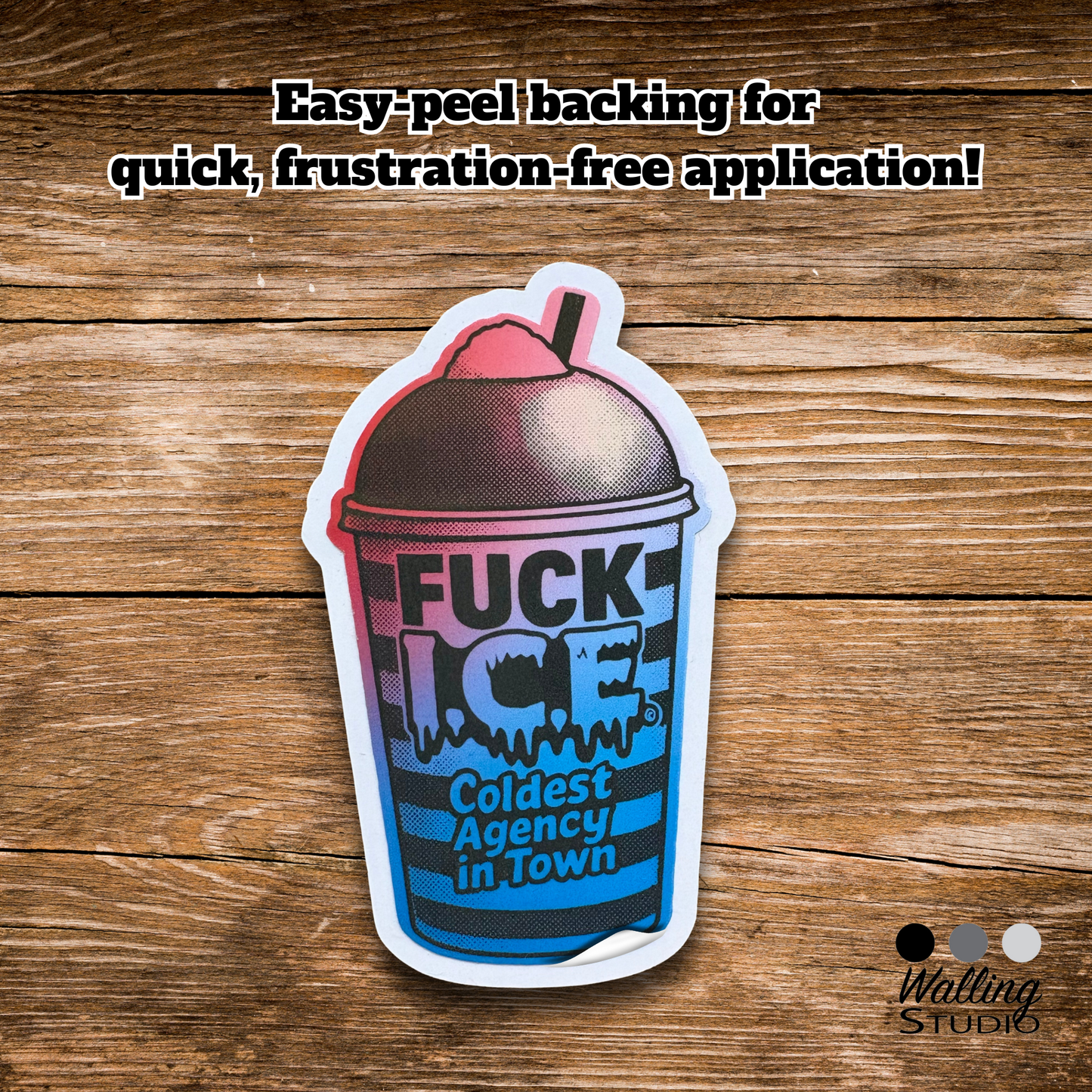 F*ck ICE Sticker – Coldest Agency in Town Sticker