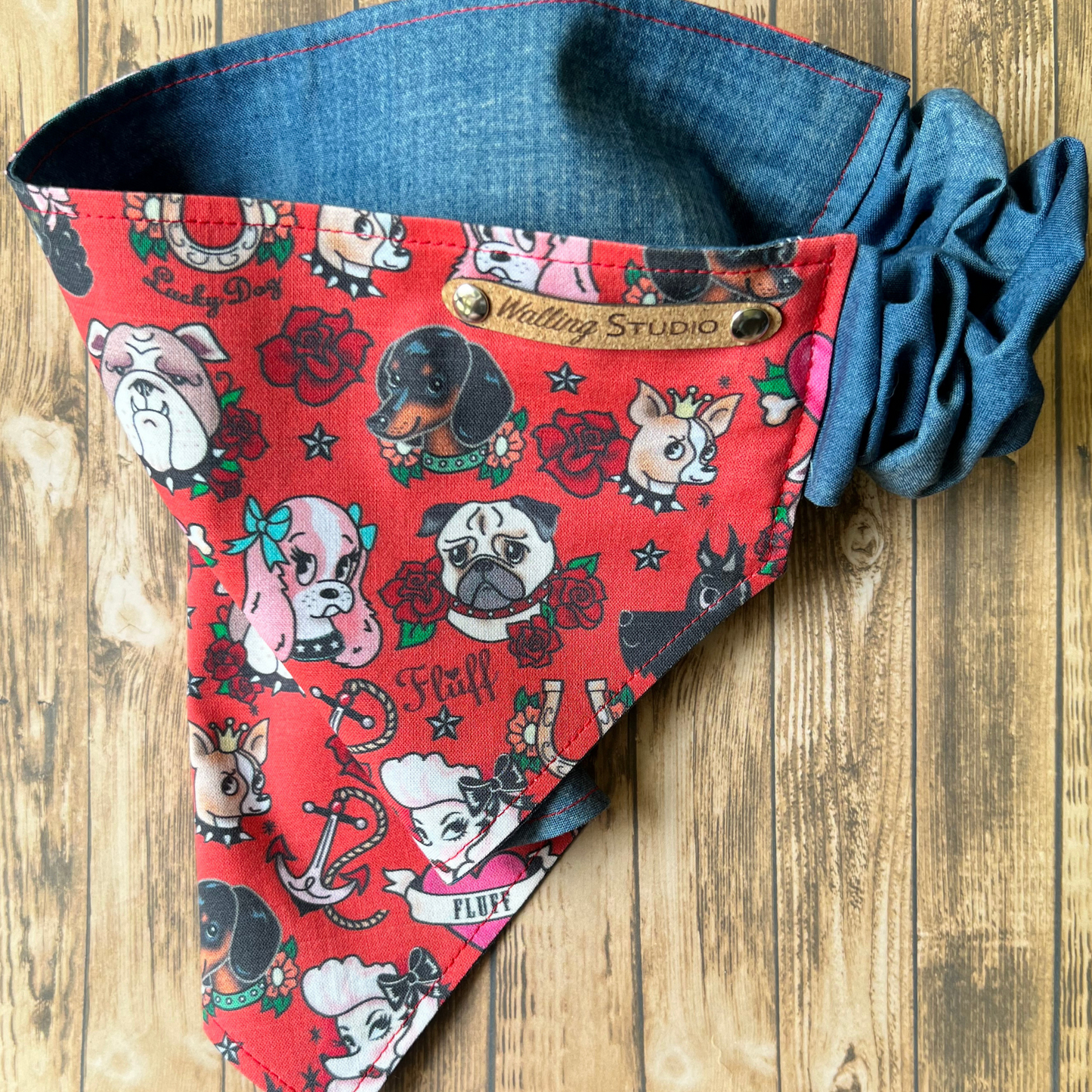 Inked Pups Pet Bandana | Scrunchie Style