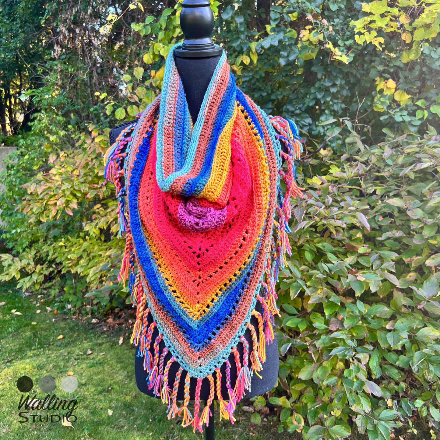 Oxidized Rainbow - Long Cowl Scarf