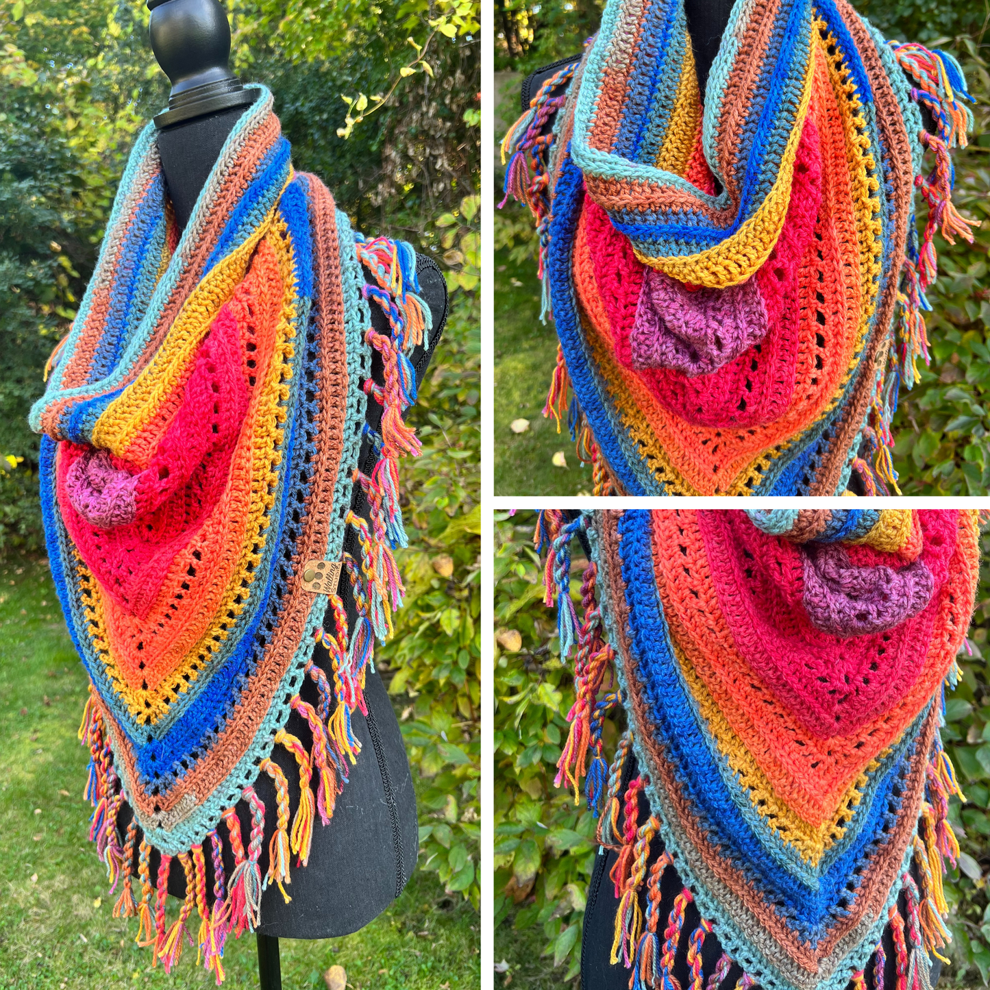 Oxidized Rainbow - Long Cowl Scarf