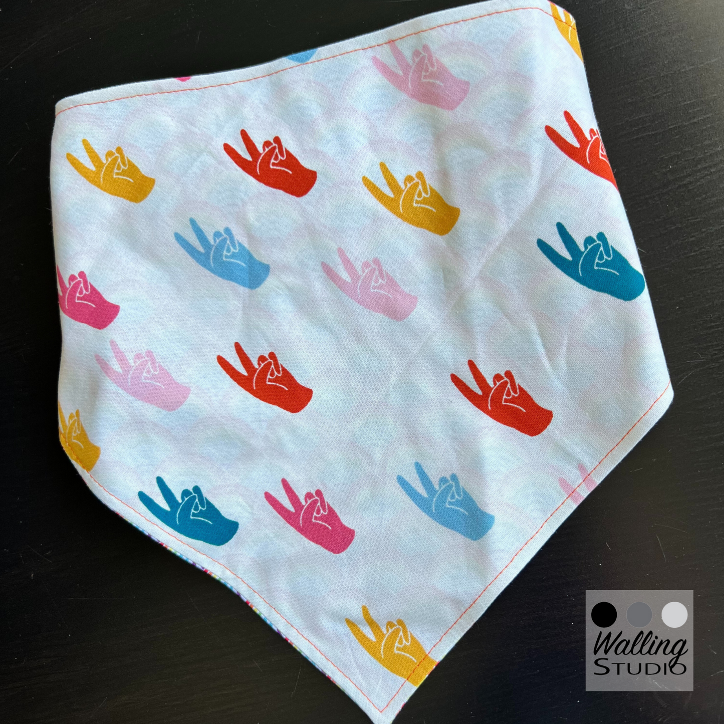 Rainbow Arches Reversible Pet Bandana | Scrunchie Style