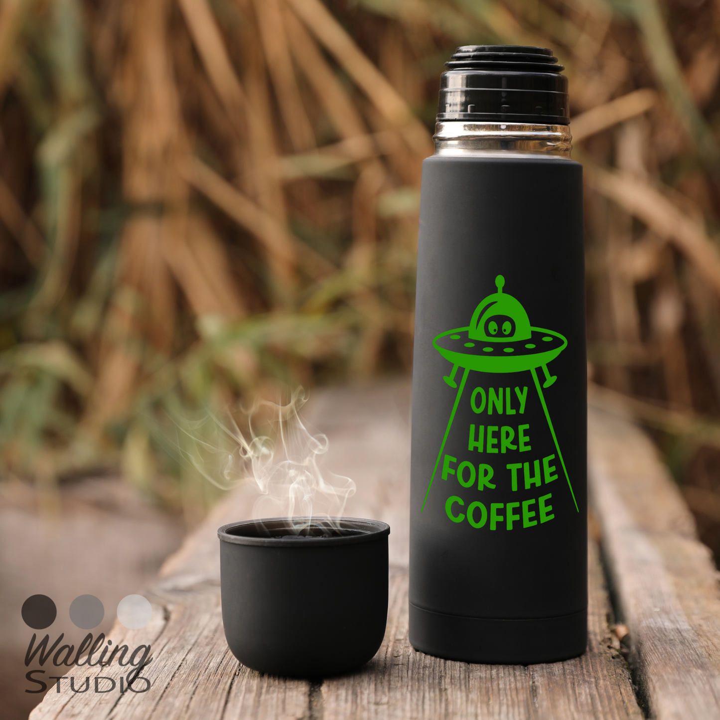 UFO Alien Here For Coffee