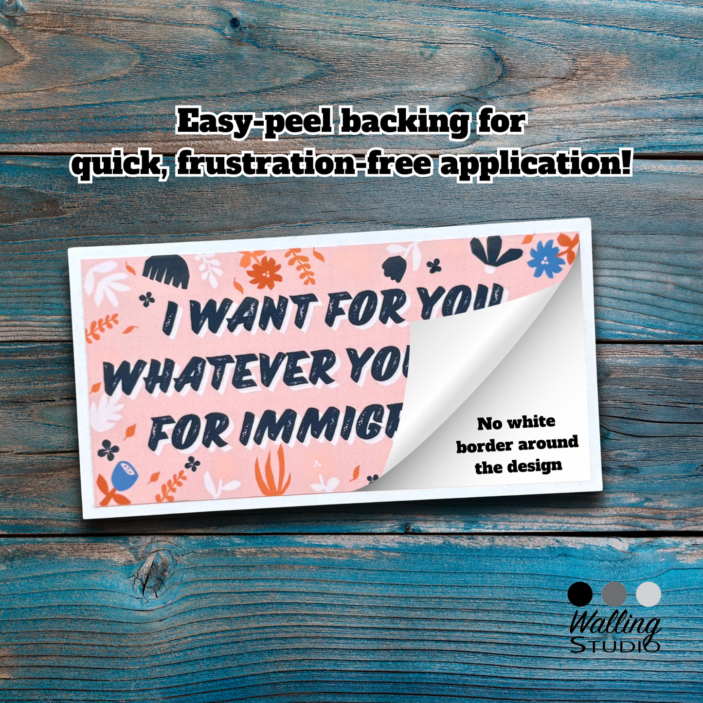 What You Want For Immigrants Sticker