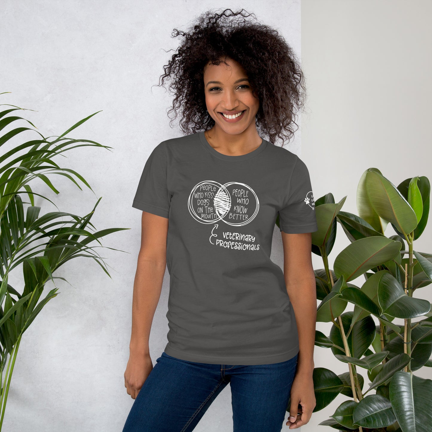 Kiss Dogs, Save Lives Unisex t-shirt