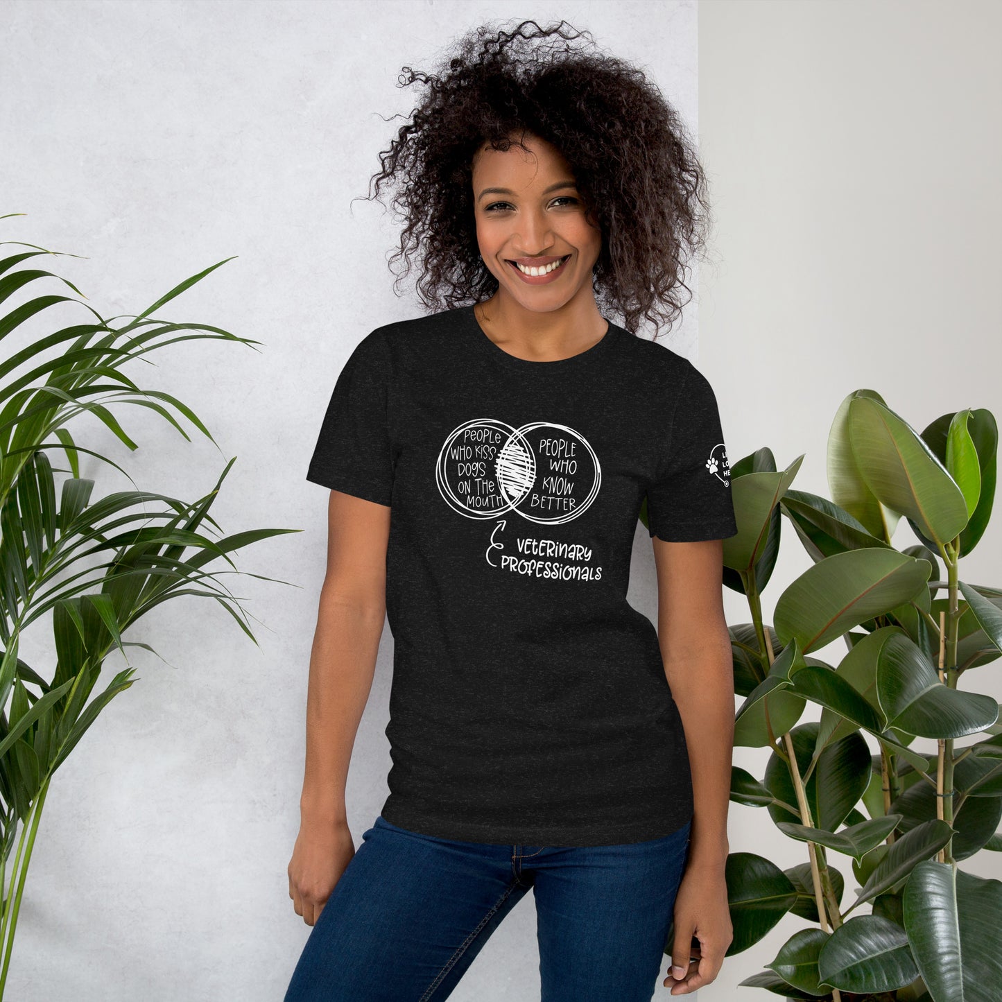 Kiss Dogs, Save Lives Unisex t-shirt