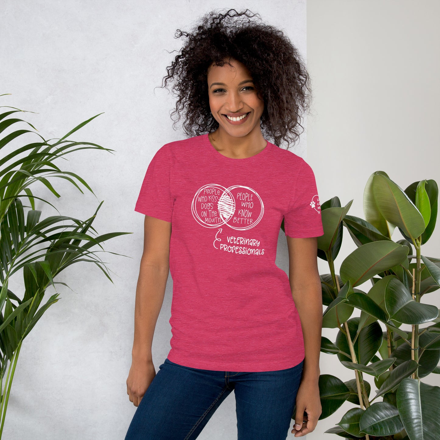 Kiss Dogs, Save Lives Unisex t-shirt