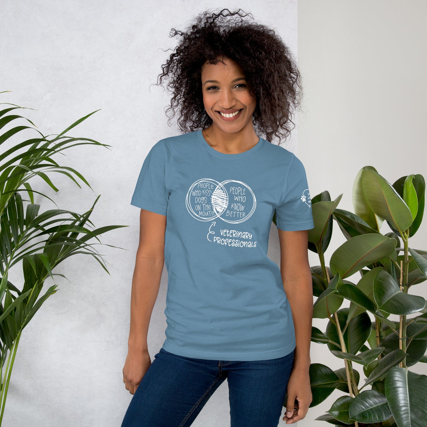 Kiss Dogs, Save Lives Unisex t-shirt
