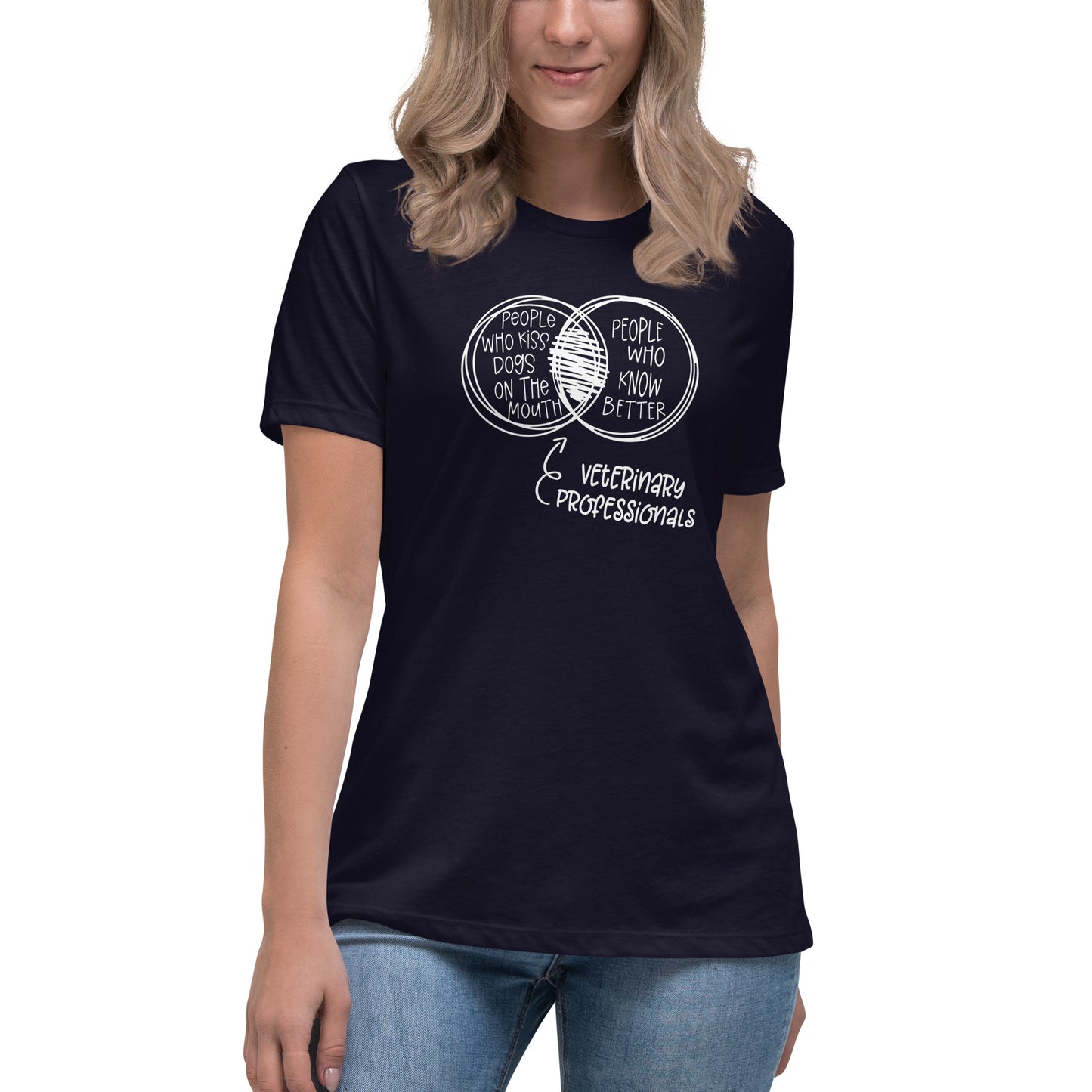 Kiss Dogs, Save Lives Women's Relaxed T-Shirt