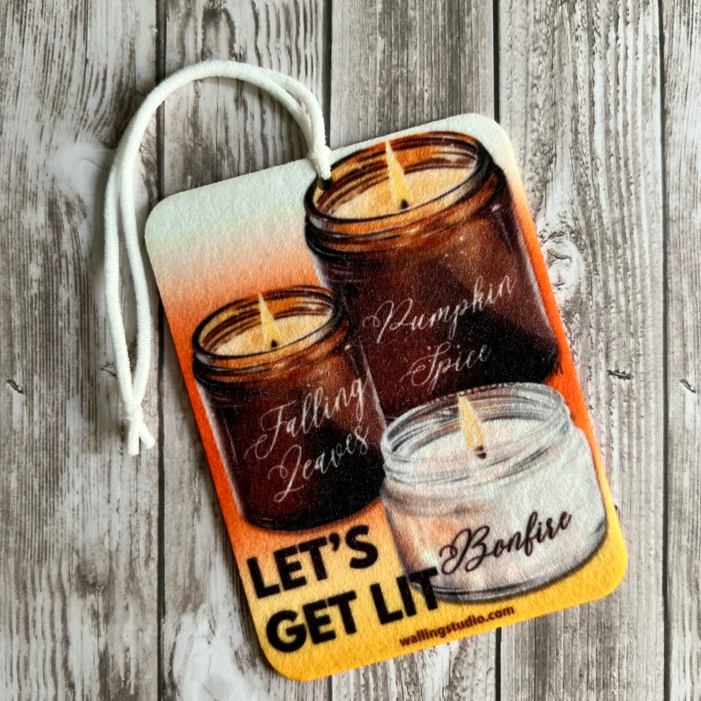 Get Lit | Air Freshener | Custom Car Freshie | Car Freshener | Fall Candles | Spooky Season | Stocking Stuffers | Fall Scent