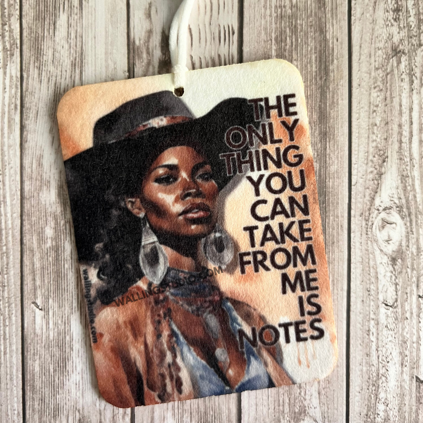 Take Notes | Air Freshener | Custom Car Freshie | Car Freshener | Stocking Stuffers | Black Woman | Feminist