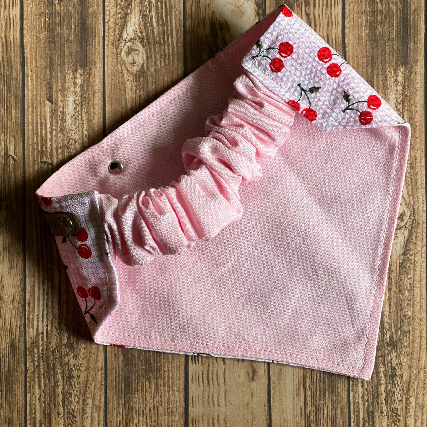 Cherries Reversible Pet Bandana | Scrunchie Style