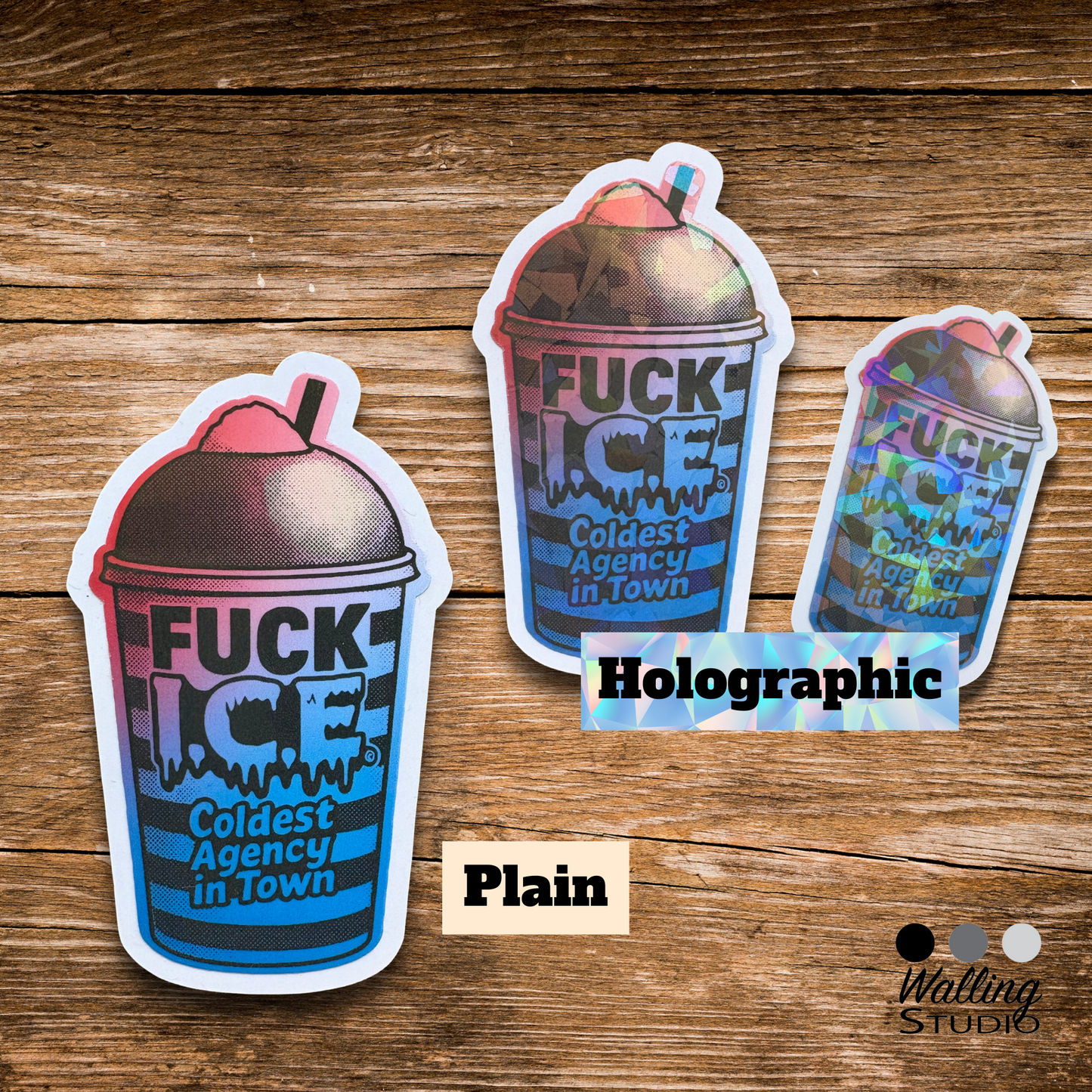 F*ck ICE Sticker – Coldest Agency in Town Sticker