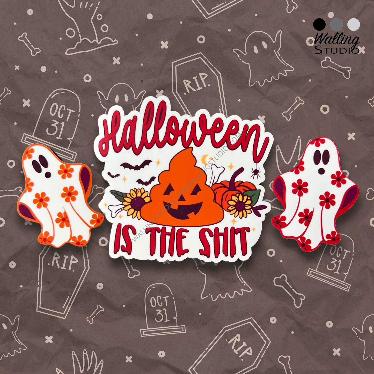 Halloween is the Poop! Sticker Set