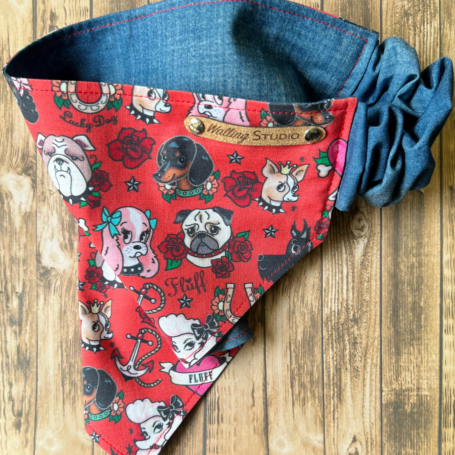 Inked Pups Pet Bandana  | Scrunchie Style