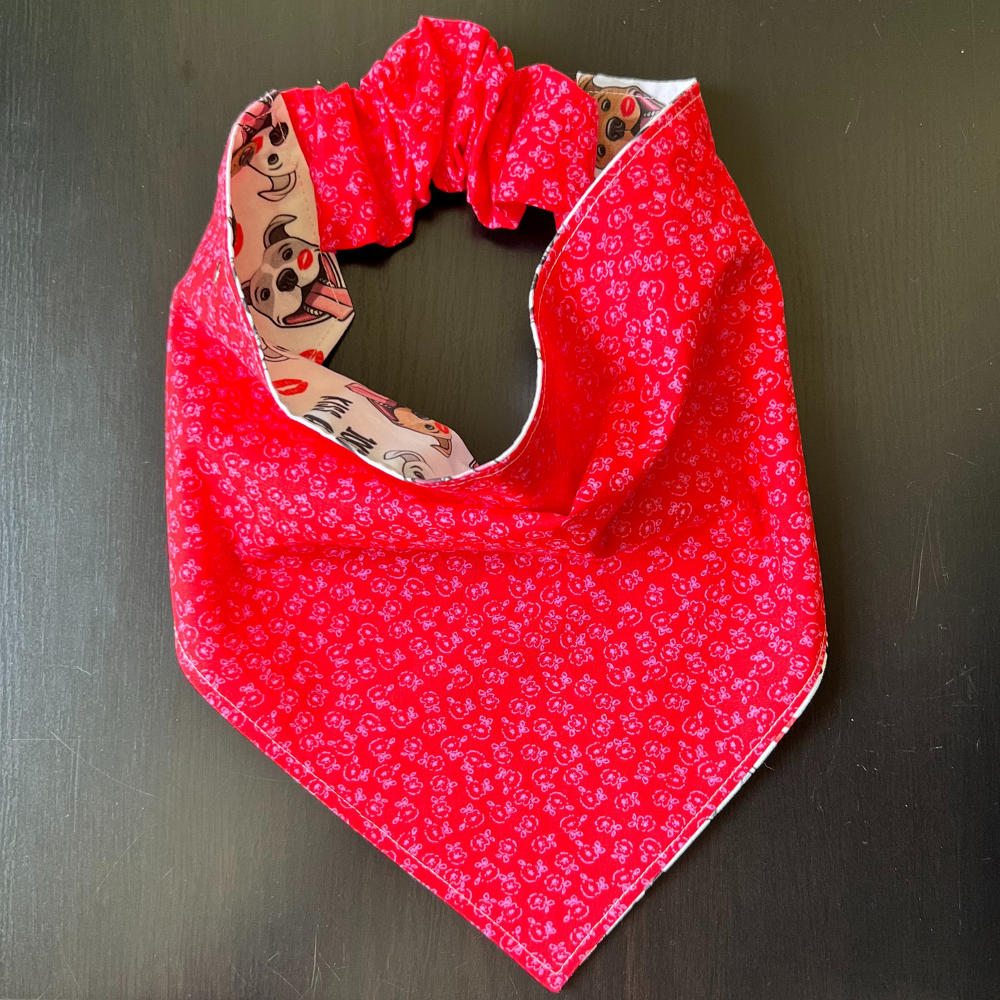 Kiss a Bull -  Pit Bull Pet Dog Bandana  | Scrunchie Style