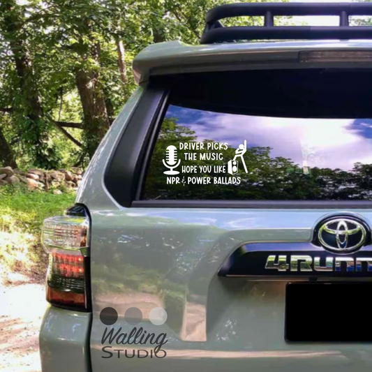 NPR and Power Ballads Decal