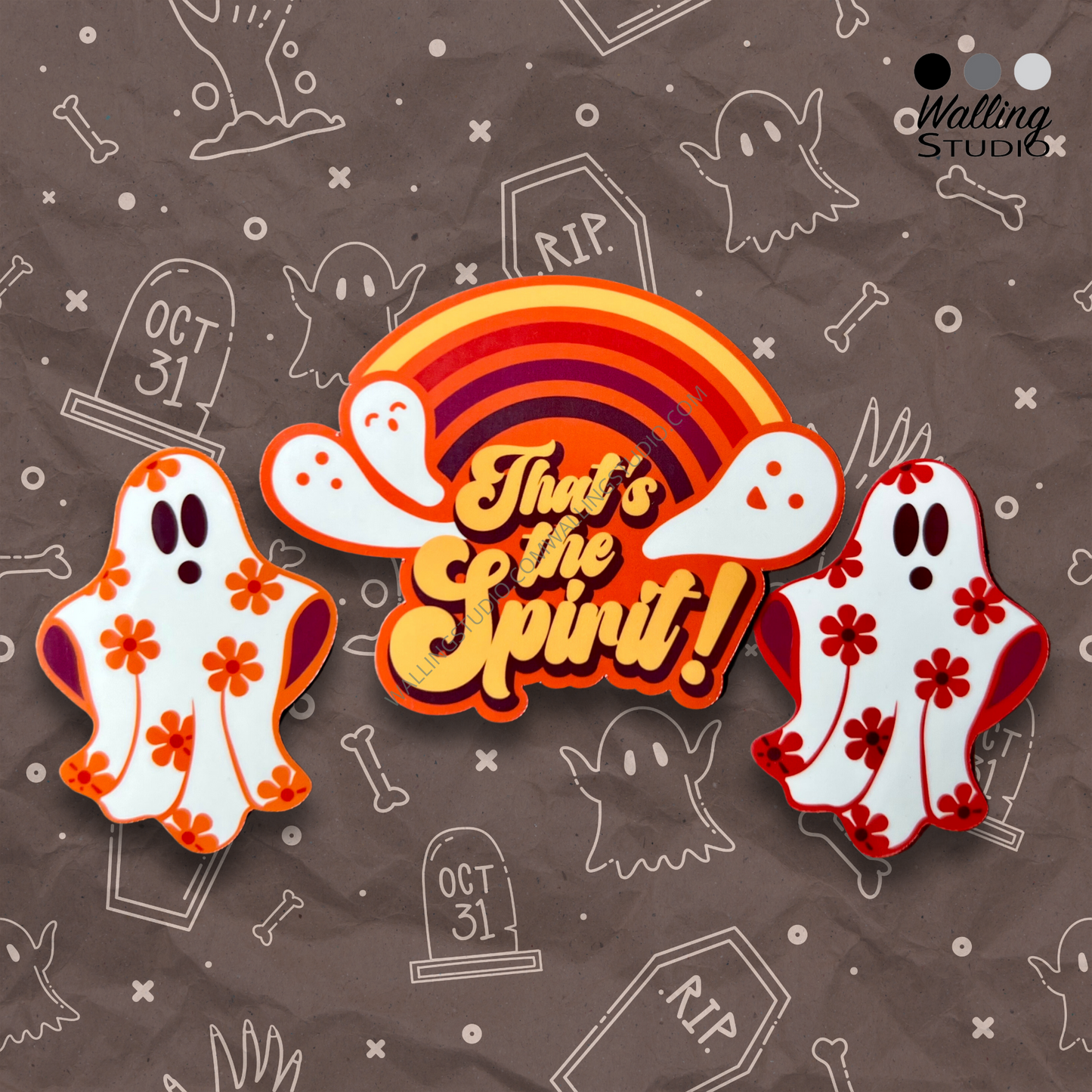 That's the Spirit Die-cut Ghost Sticker Set