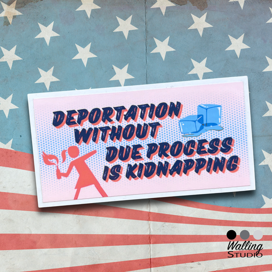 Deportation Without Due Process Is Kidnapping Sticker – Activism Social Justice & Human Rights