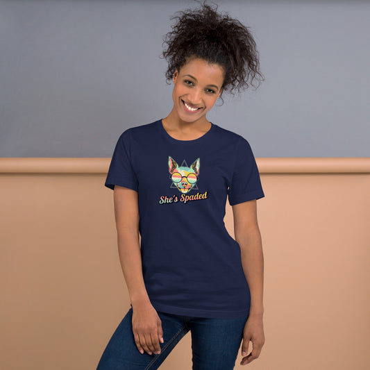 She's Spaded Spay Awareness Unisex t-shirt